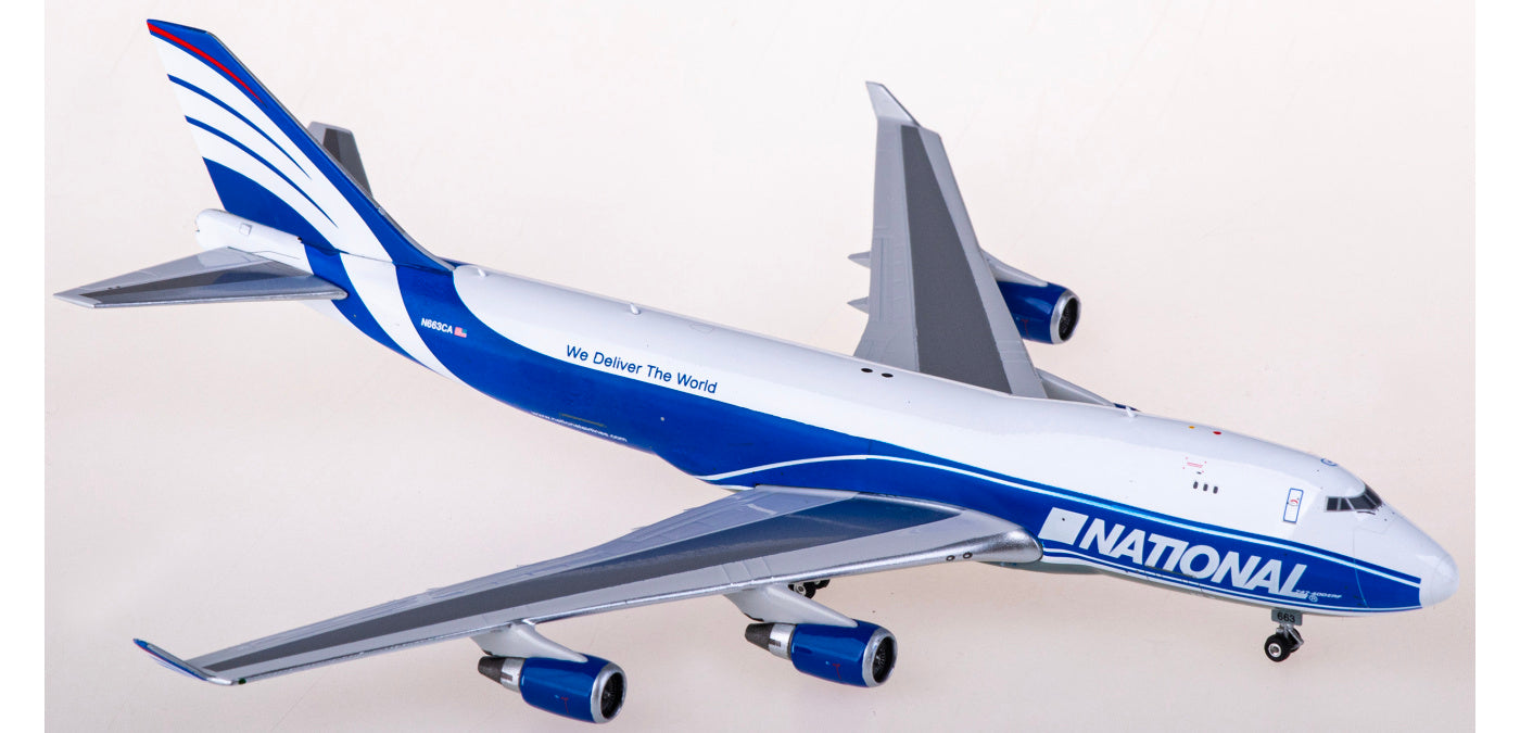 1:400 Phoenix PH11807 National Airlines Boeing 747-400F N663CA+Free Tractor