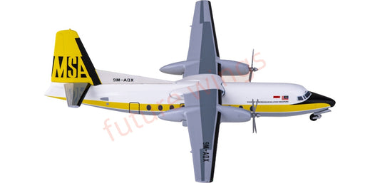 1:200 AeroClassics WM211299 MSA Fokker F-27 9M-AOX Aircraft Model