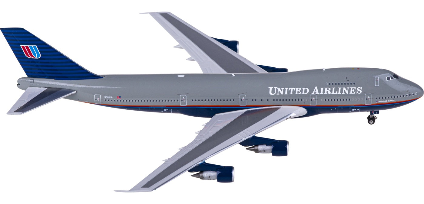 1:400 Phoenix PH04533 United Airlines Boeing 747-200 N161UA+Free Tractor