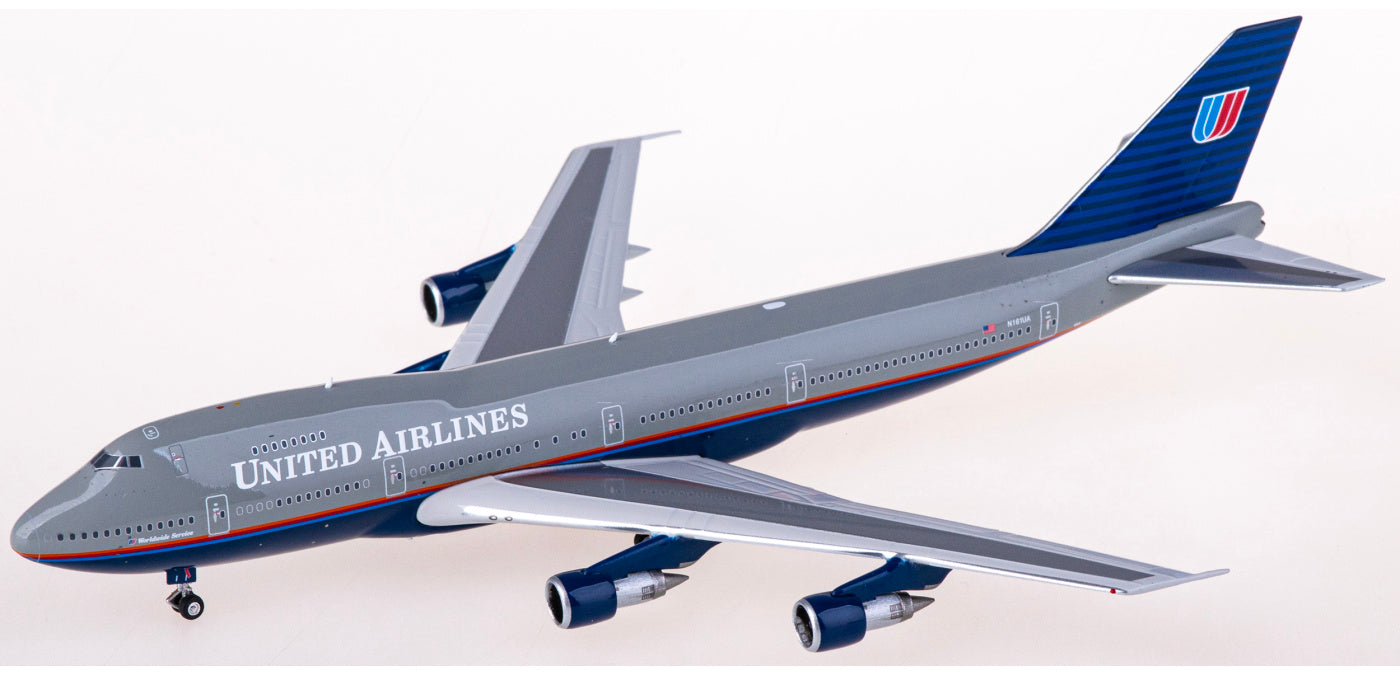 1:400 Phoenix PH04533 United Airlines Boeing 747-200 N161UA+Free Tractor