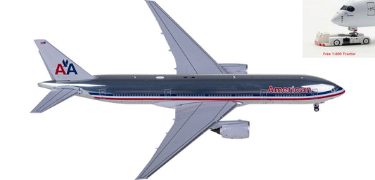 1:400 NG Models NG72046 American Airlines Boeing 777-200ER N795AN+Free Tractor