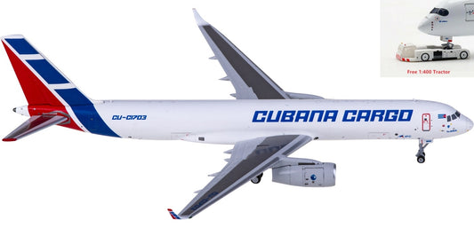 1:400 NG Models NG40013 Cubana Tupolev TU-204-100SE CU-C1703+Free Tractor