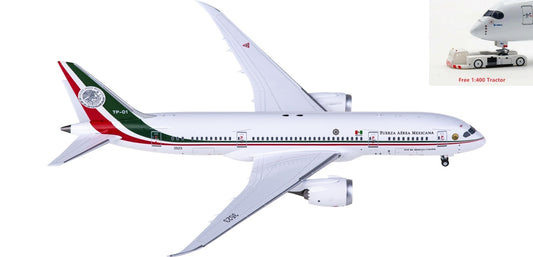 1:400 NG Models NG59022 Mexican Air Force Boeing 787-8 TP-01+Free Tractor