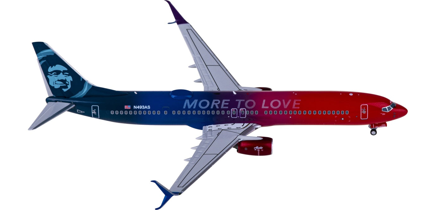 1:400 NG Models NG79023 Alaska Airlines Boeing 737-900ER N493AS+Free Tractor