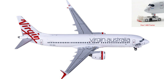 1:400 NG Models NG88020 Virgin Australia Boeing 737 MAX 8 VH-8IA+Free Tractor