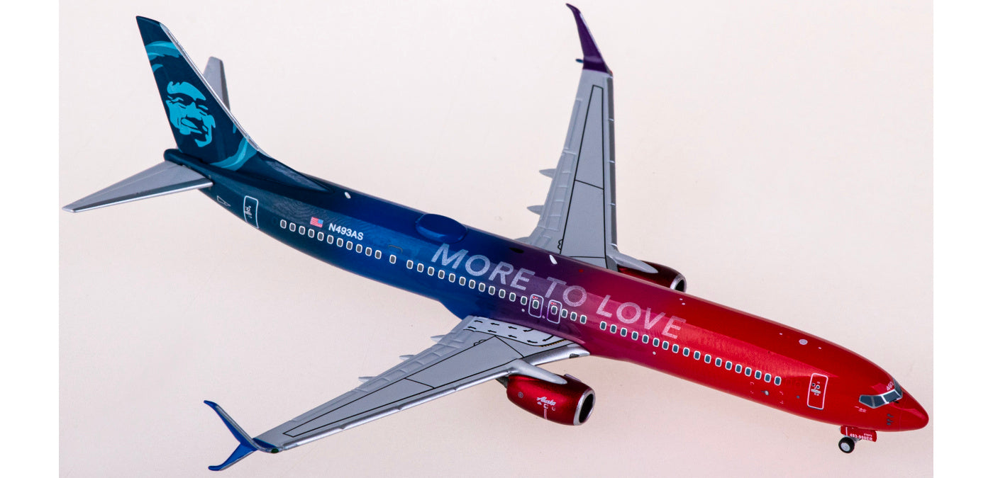 1:400 NG Models NG79023 Alaska Airlines Boeing 737-900ER N493AS+Free Tractor