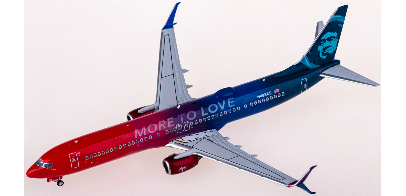 1:400 NG Models NG79023 Alaska Airlines Boeing 737-900ER N493AS+Free Tractor