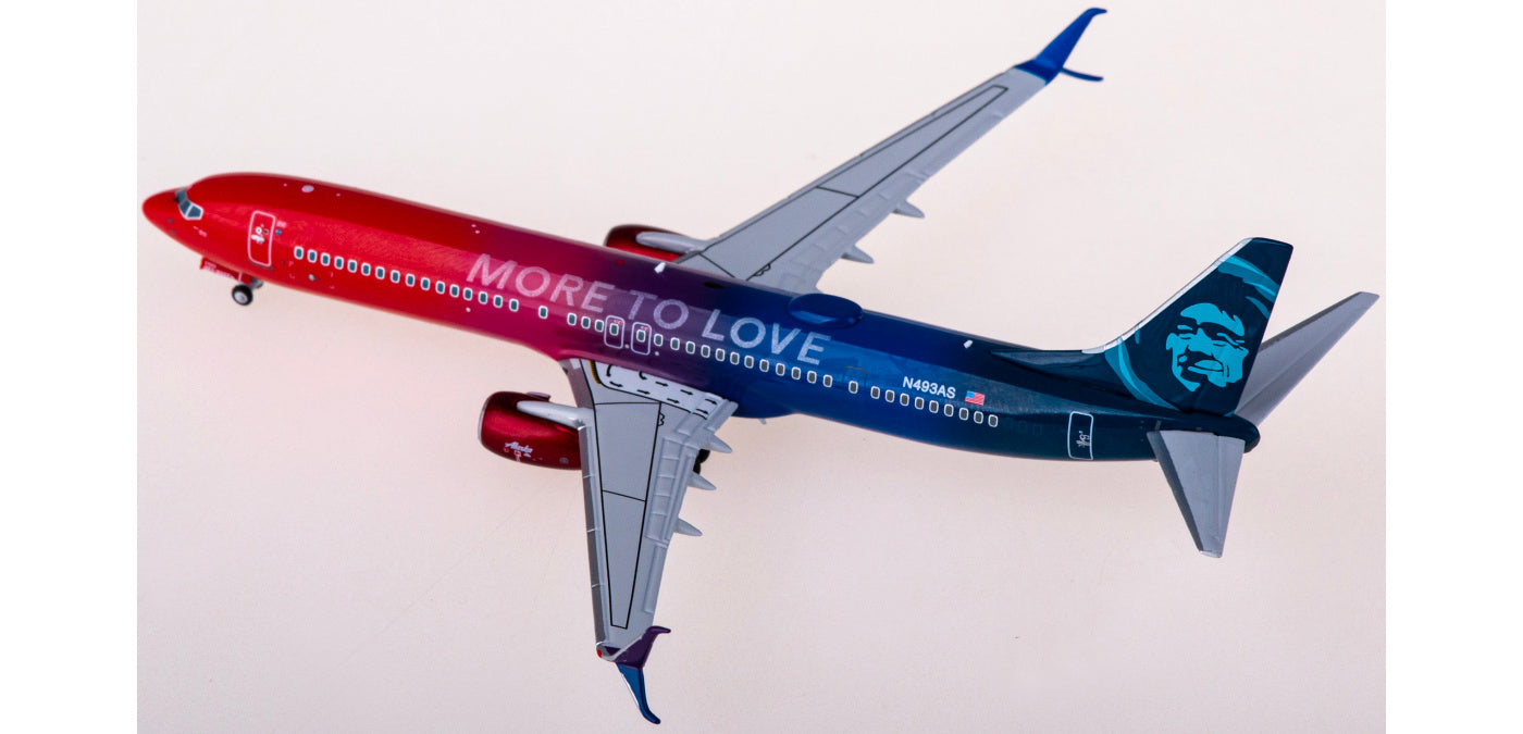 1:400 NG Models NG79023 Alaska Airlines Boeing 737-900ER N493AS+Free Tractor