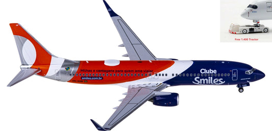 1:400 NG Models NG58195 GOL Boeing 737-800 PR-GXN+Free Tractor