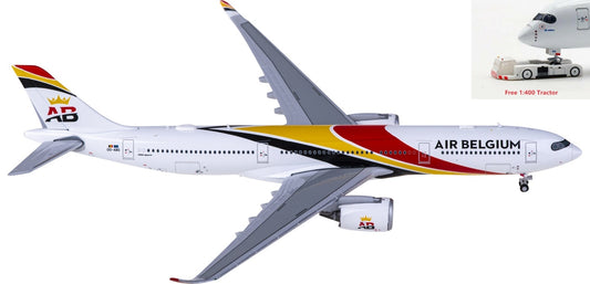 1:400 JC Wings LH4276 Air Belgium Airbus A330-900neo OO-ABG+Free Tractor