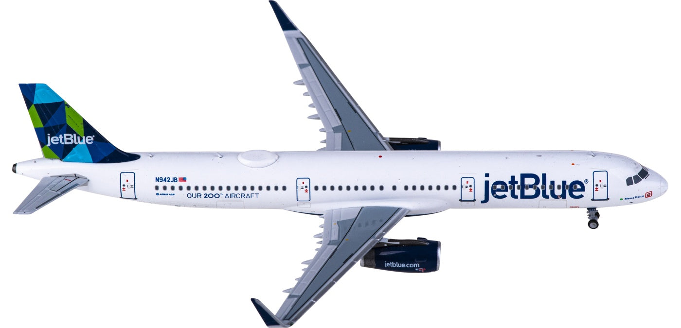 1:400 NG Models NG13055 JetBlue Airbus A321 N942JB+Free Tractor