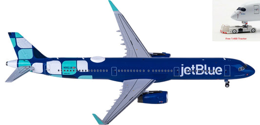 1:400 NG Models NG13101 JetBlue Airbus A321 N982JB+Free Tractor