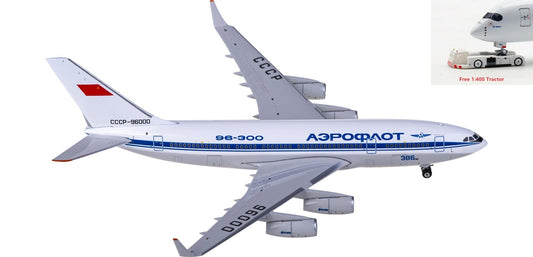 1:400 Phoenix PH11819 Aeroflot Ilyushin Il-96-300 CCCP-96000+Free Tractor