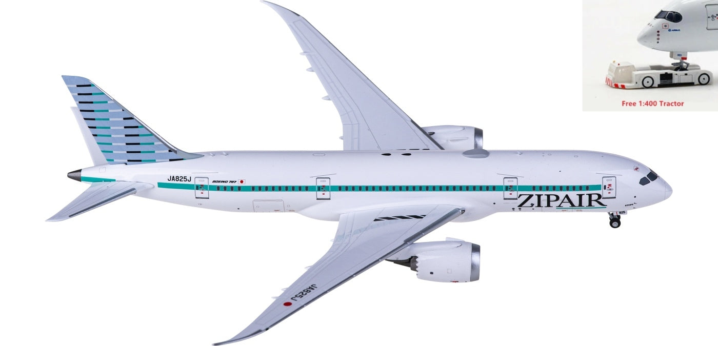 1:400 NG Models NG59017 ZIPAIR Boeing 787-8 Dreamliner JA825J+Free Tractor