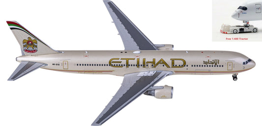 1:400 Phoenix PH11815 Etihad Airways Boeing 767-300ER A6-EYZ+Free Tractor