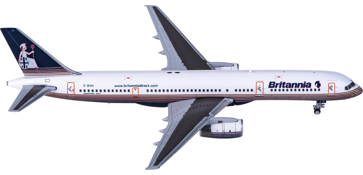 1:400 JC Wings XX4273 Britannia Boeing 757-200 G-BYAI Aircraft Model+Free Tractor