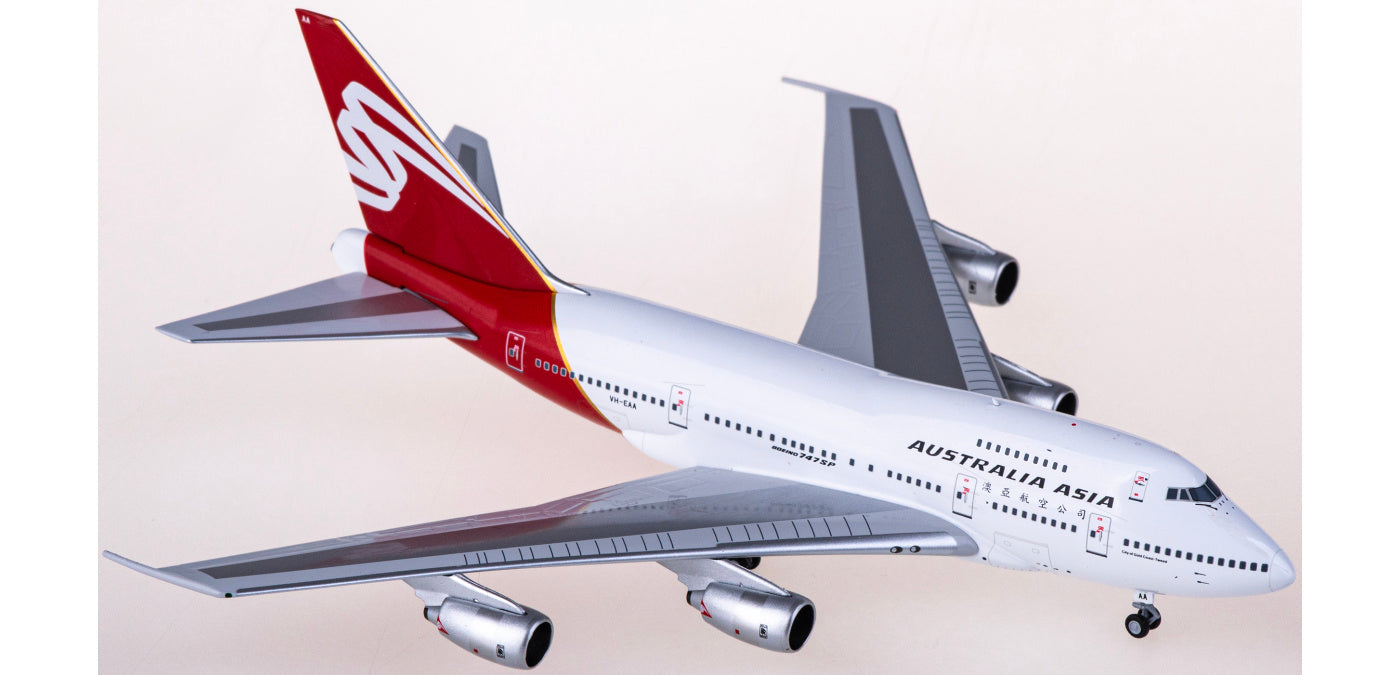 1:400 NG Models NG07035 Australia Asia Airlines Boeing 747SP VH-EAA Aircraft Model+Free Tractor