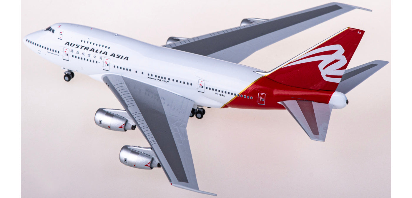 1:400 NG Models NG07035 Australia Asia Airlines Boeing 747SP VH-EAA Aircraft Model+Free Tractor