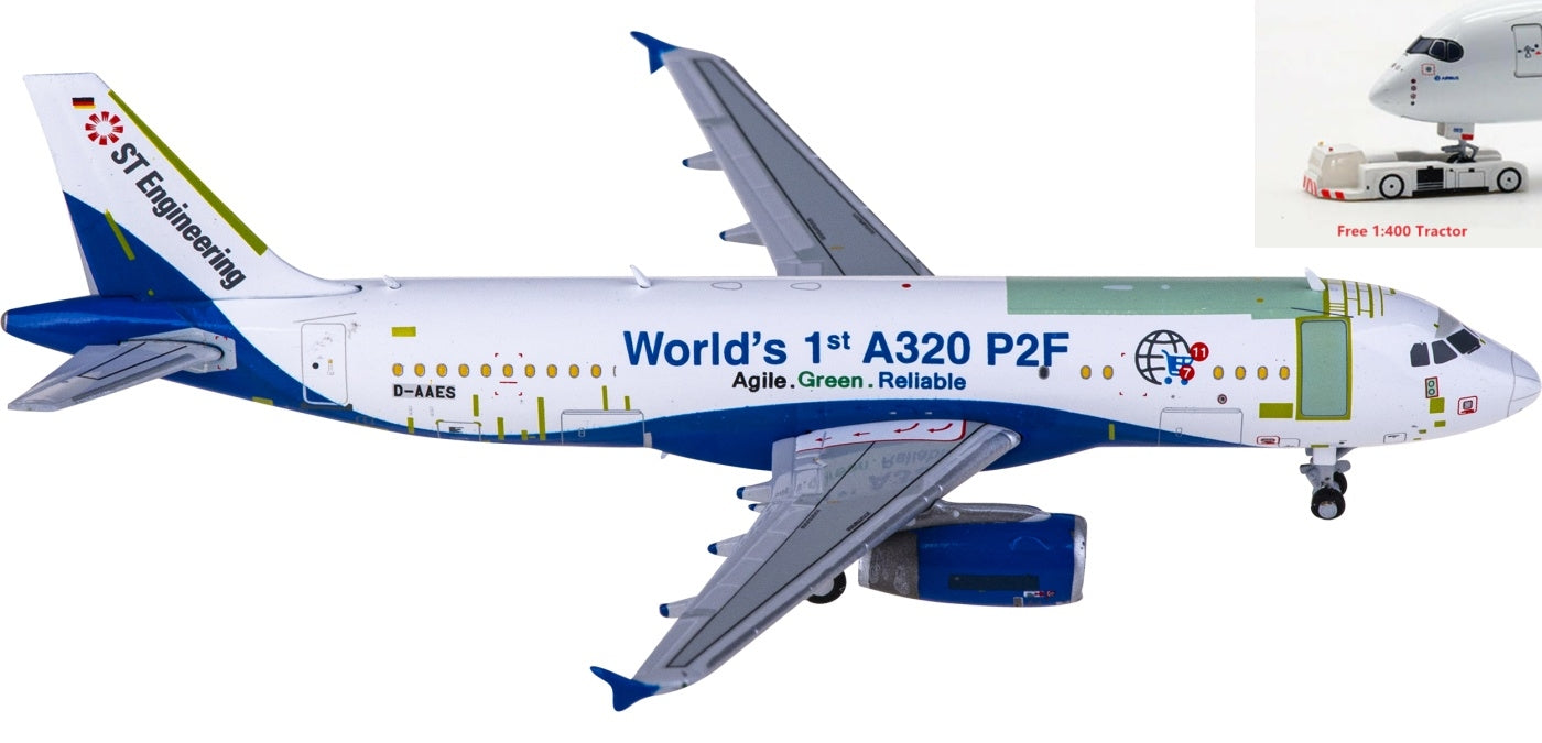 1:400 JC Wings LH4279 Airbus A320P2F D-AAES+Free Tractor