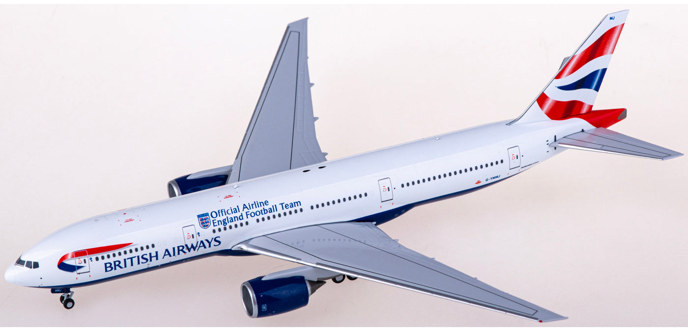 1:400 NG Models NG72031 British Airways Boeing 777-200ER G-YMMJ Aircraft Model+Free Tractor