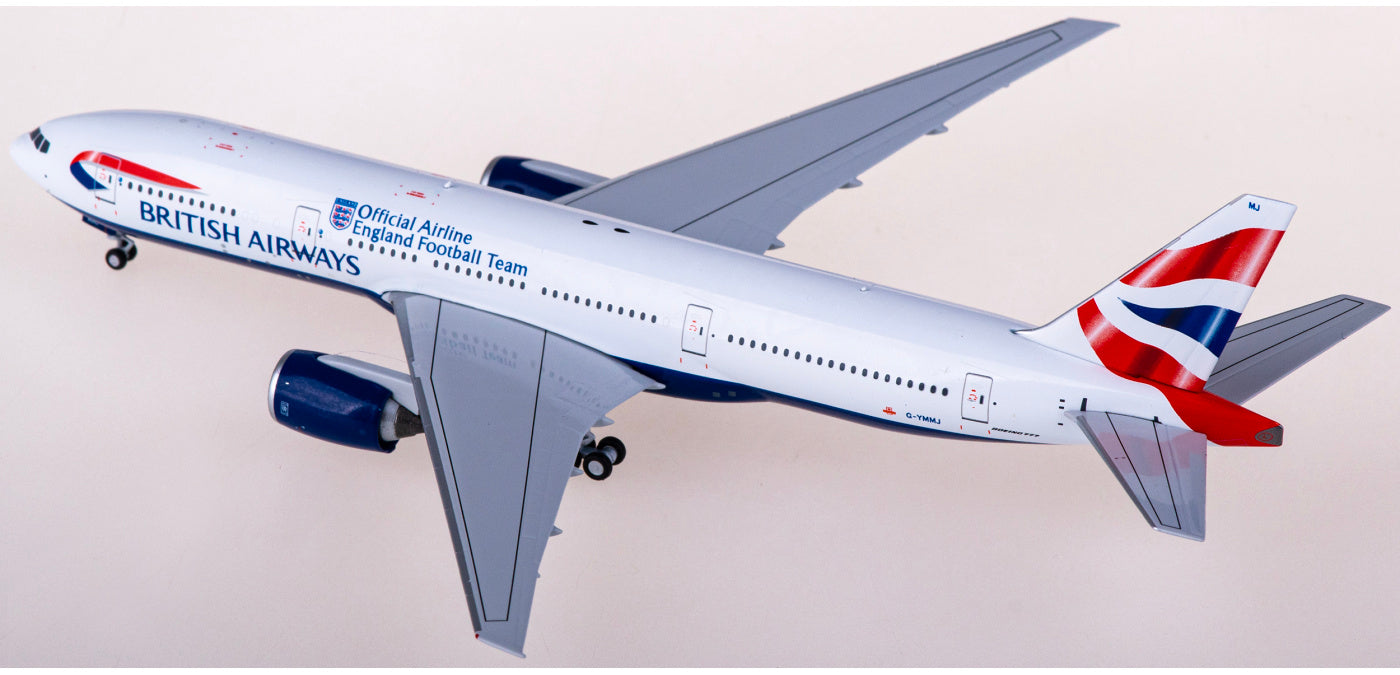1:400 NG Models NG72031 British Airways Boeing 777-200ER G-YMMJ Aircraft Model+Free Tractor