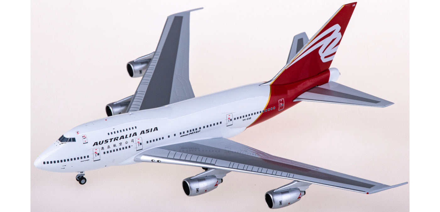 1:400 NG Models NG07036 Australia Asia Airlines Boeing 747SP VH-EAB Aircraft Model+Free Tractor