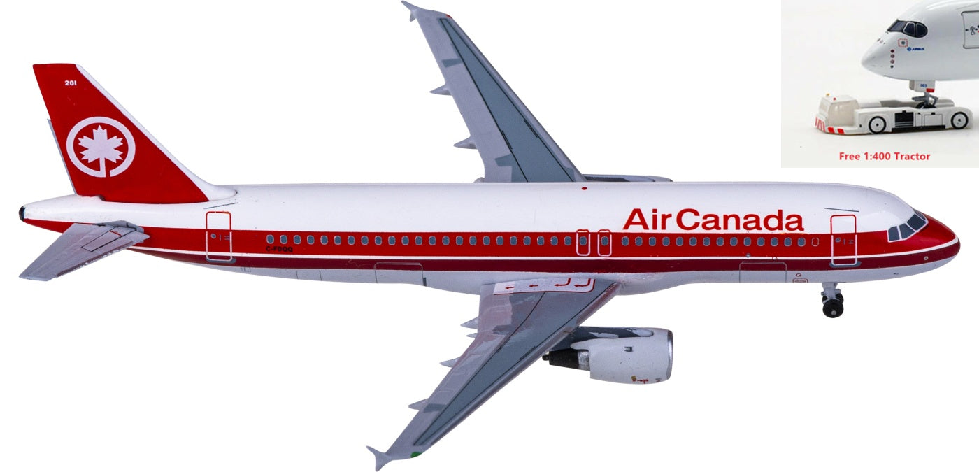 1:400 AeroClassics AC411253 Air Canada Airbus A320 C-FDQQ Aircraft Model+Free Tractor