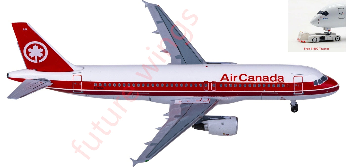 1:400 AeroClassics AC411253 Air Canada Airbus A320 C-FDQQ Aircraft Model+Free Tractor