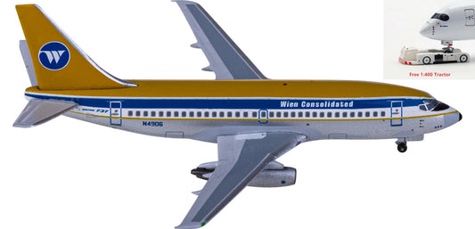 1:400 AeroClassics AC411279 Wien Consolidated Boeing 737-200 N4906 Aircraft Model+Free Tractor