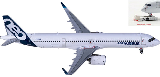 1:400 JC Wings LH4320 Airbus A321neo F-WWAB Aircraft Model+Free Tractor