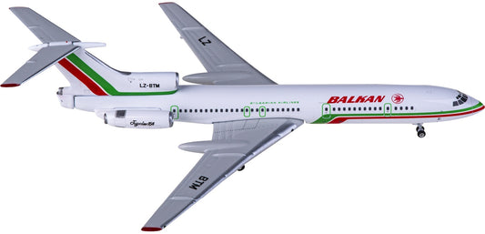 1:400 Phoenix PH11826 Balkan Bulgarian Airlines Tupolev TU-154B LZ-BTM+Free Tractor