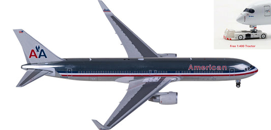 1:400 Phoenix PH04556 American Airlines Boeing 767-300ER N396AN Aircraft Model+Free Tractor