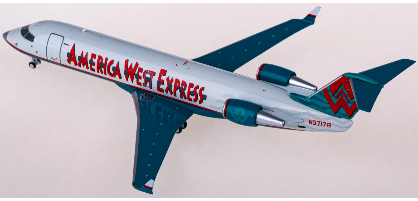 1:200 NG Models NG52072 America West Airlines Bombardier CRJ200LR N37178 Diecast Aircraft Model