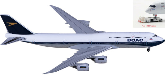 1:400 NG Models NG78002 BOAC Boeing 747-8i G-BOAC Aircraft Model+Free Tractor