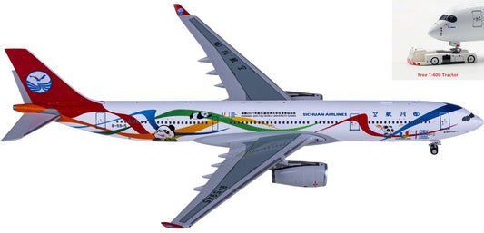 1:400 NG Models NG62060 Sichuan Airlines Airbus A330-300 B-5945 Aircraft Model+Free Tractor