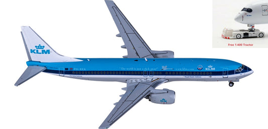 1:400 JC Wings XX40001 KLM Boeing 737-800 PH-BXA Aircraft Model+Free Tractor
