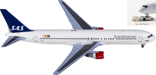 1:400 JC Wings XX40030 SAS Boeing 767-300ER LN-RCH Aircraft Model+Free Tractor