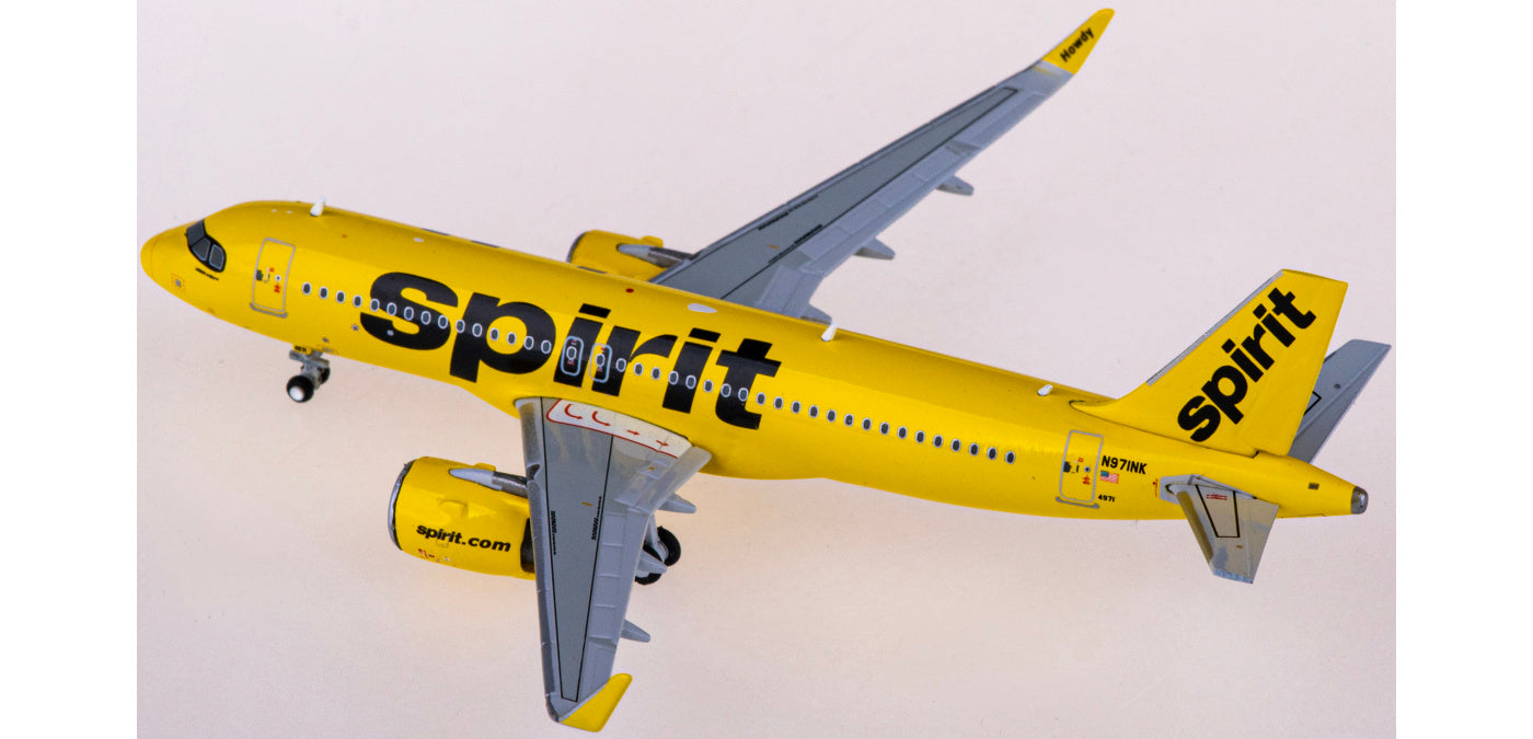 1:400 Geminijets GJNKS2201 Spirit Airlines Airbus A320neo N971NK Aircraft Model+Free Tractor