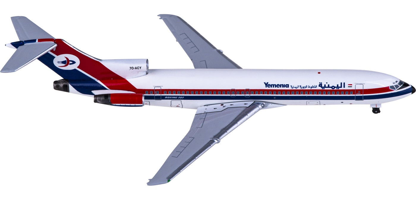 1:400 AeroClassics AC411231 Yemenia Boeing 727-200 7O-ACY Aircraft Model+Free Tractor