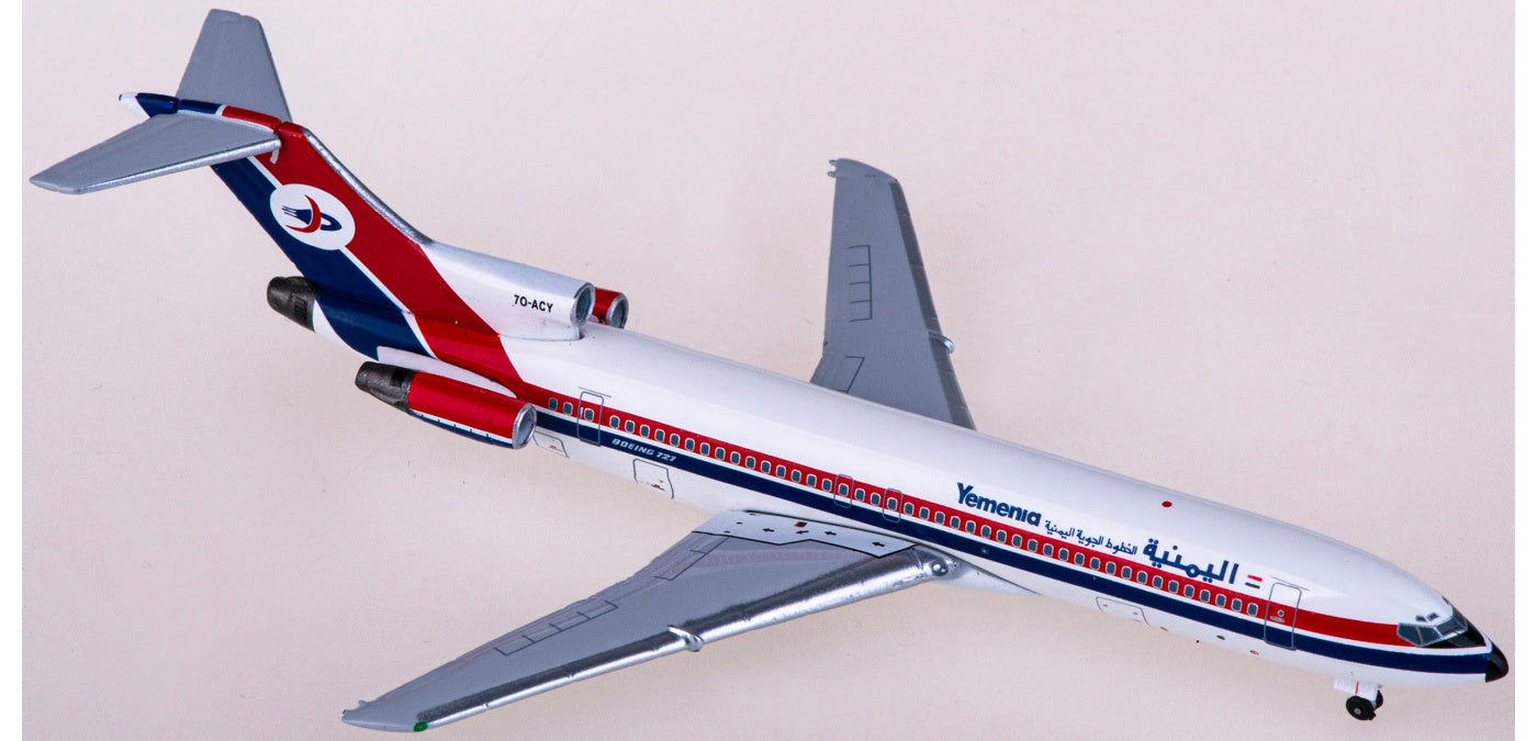 1:400 AeroClassics AC411231 Yemenia Boeing 727-200 7O-ACY Aircraft Model+Free Tractor