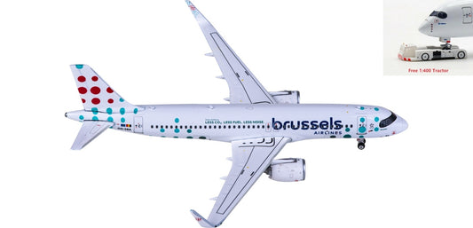 1:400 Phoenix PH11844 Brussels Airlines Airbus A320neo OO-SBA+Free Tractor