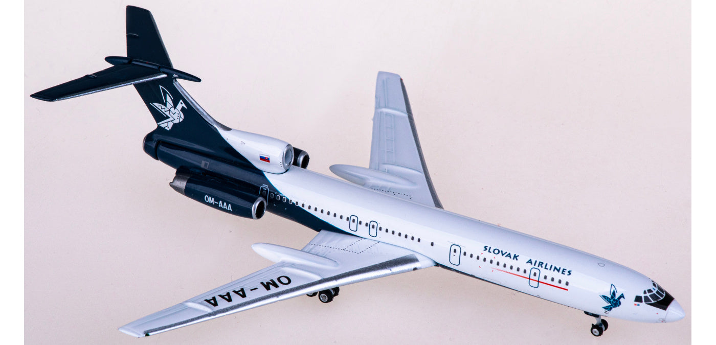 1:400 Phoenix PH11841 Slovak Airlines Tupolev TU-154M OM-AAA+Free Tractor