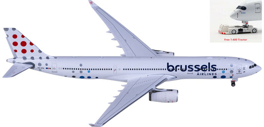 1:400 Phoenix PH11845 Brussels Airlines Airbus A330-300 OO-SFH Aircraft Model+Free Tractor