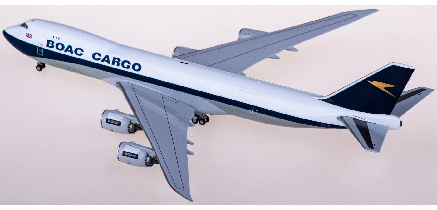 1:400 NG Models NG78003 BOAC Boeing 747-8F G-BOAC Aircraft Model+Free Tractor