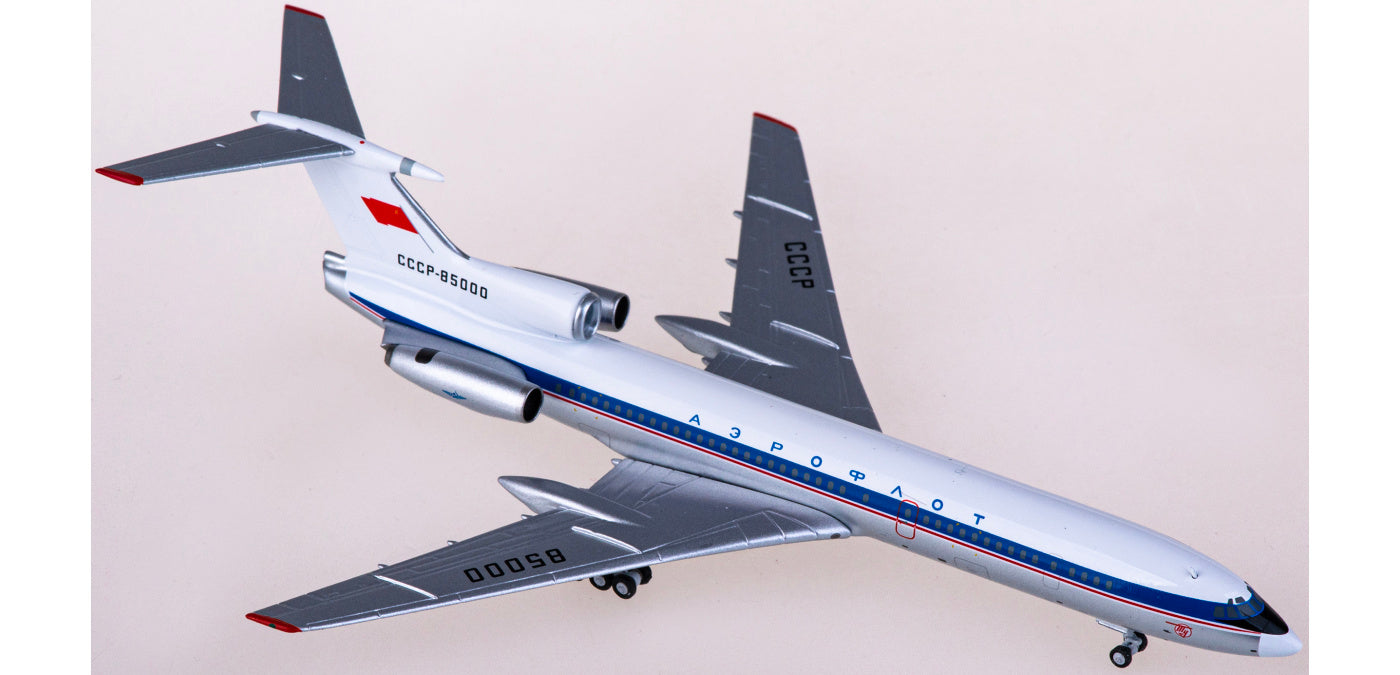 1:400 NG Models NG54016 Aeroflot Tupolev Tu-154 CCCP-85000 Aircraft Model+Free Tractor