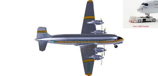 1:400 AeroClassics PAMC4115 Panagra Airways Douglas DC-4 NC60115 Aircraft Model+Free Tractor