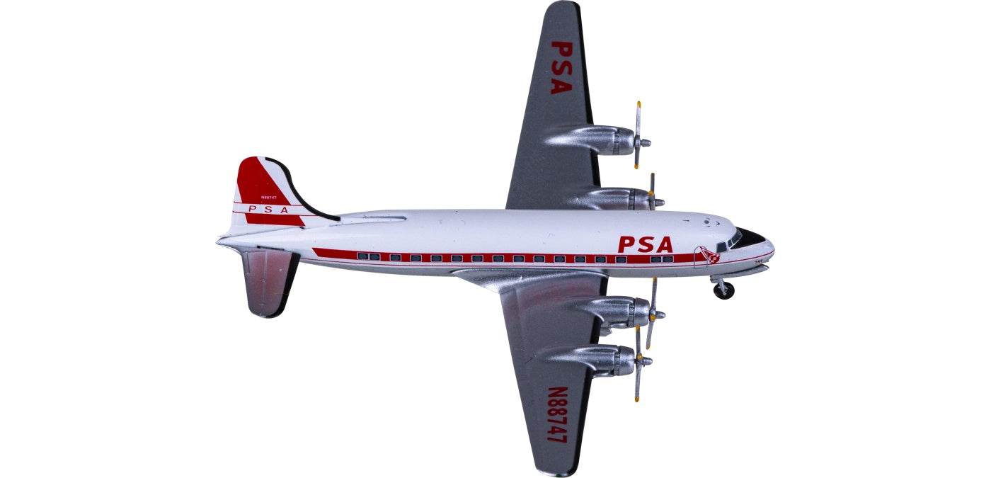 1:400 AeroClassics AC411322 PSA Douglas DC-4 N88747 Aircraft Model+Free Tractor