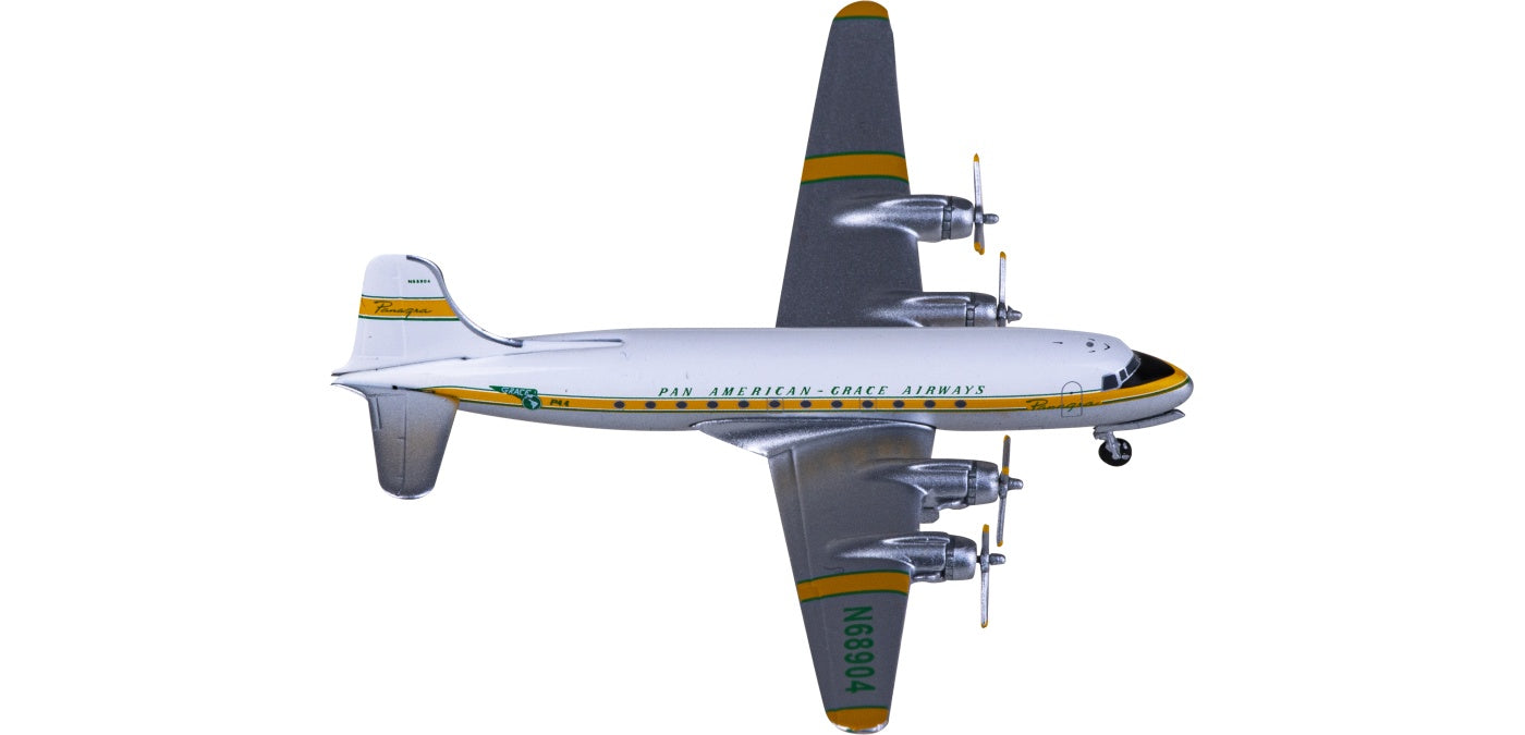 1:400 AeroClassics PAMC4904 Panagra Airway s Douglas DC-4 N68904 Aircraft Model+Free Tractor