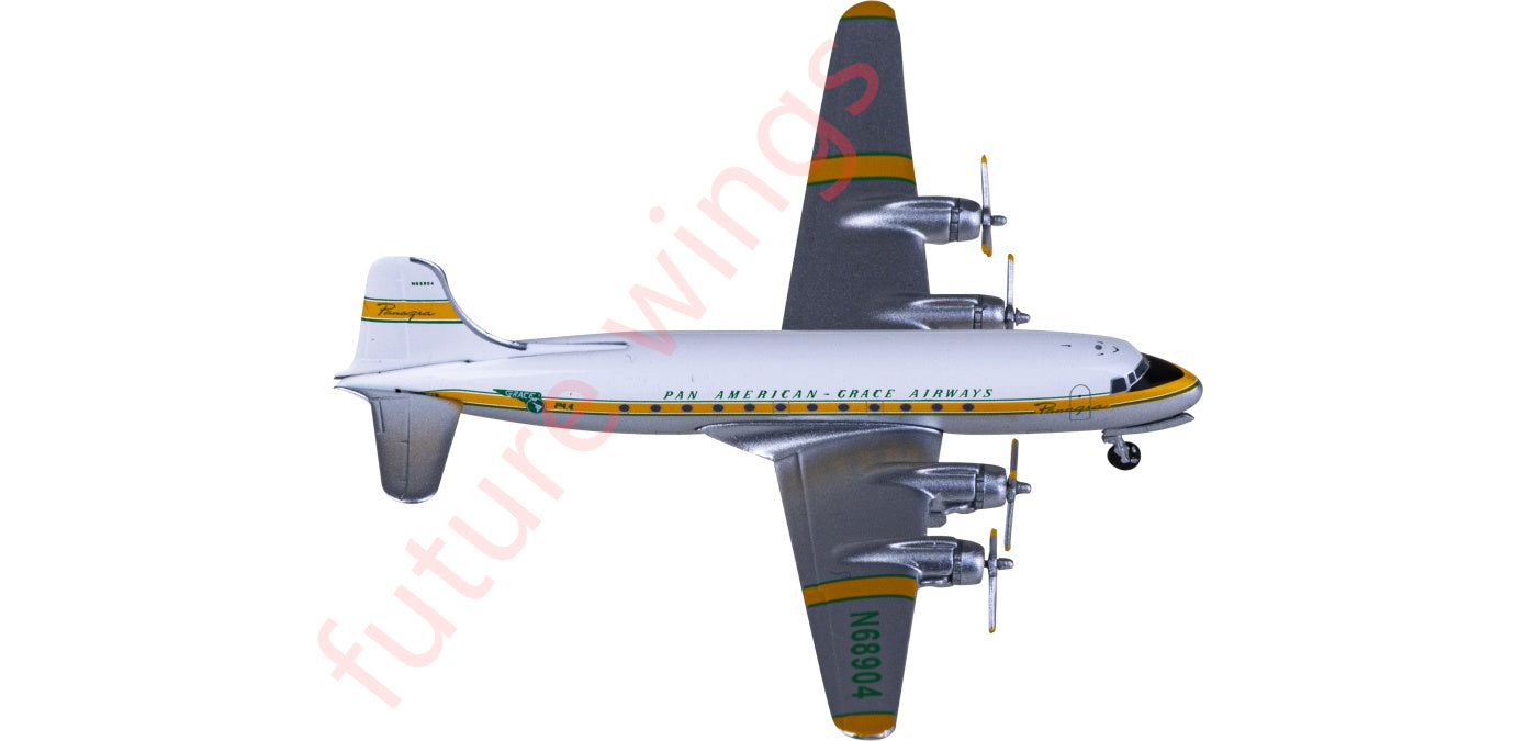 1:400 AeroClassics PAMC4904 Pan AM-Grace Airways Douglas DC-4 N68904 Aircraft Model+Free Tractor