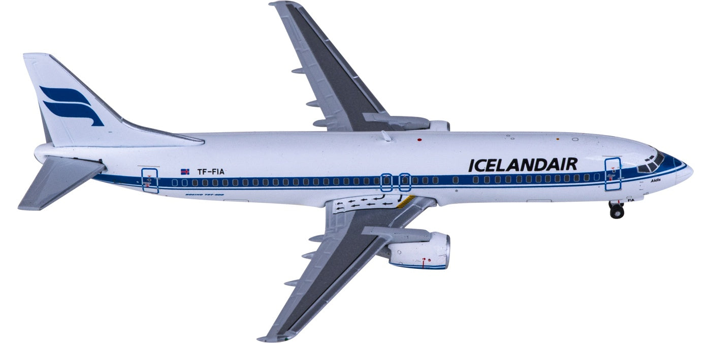 1:400 JC Wings LH4307 Icelandair Boeing 737-400 TF-FIA Aircraft Model+Free Tractor